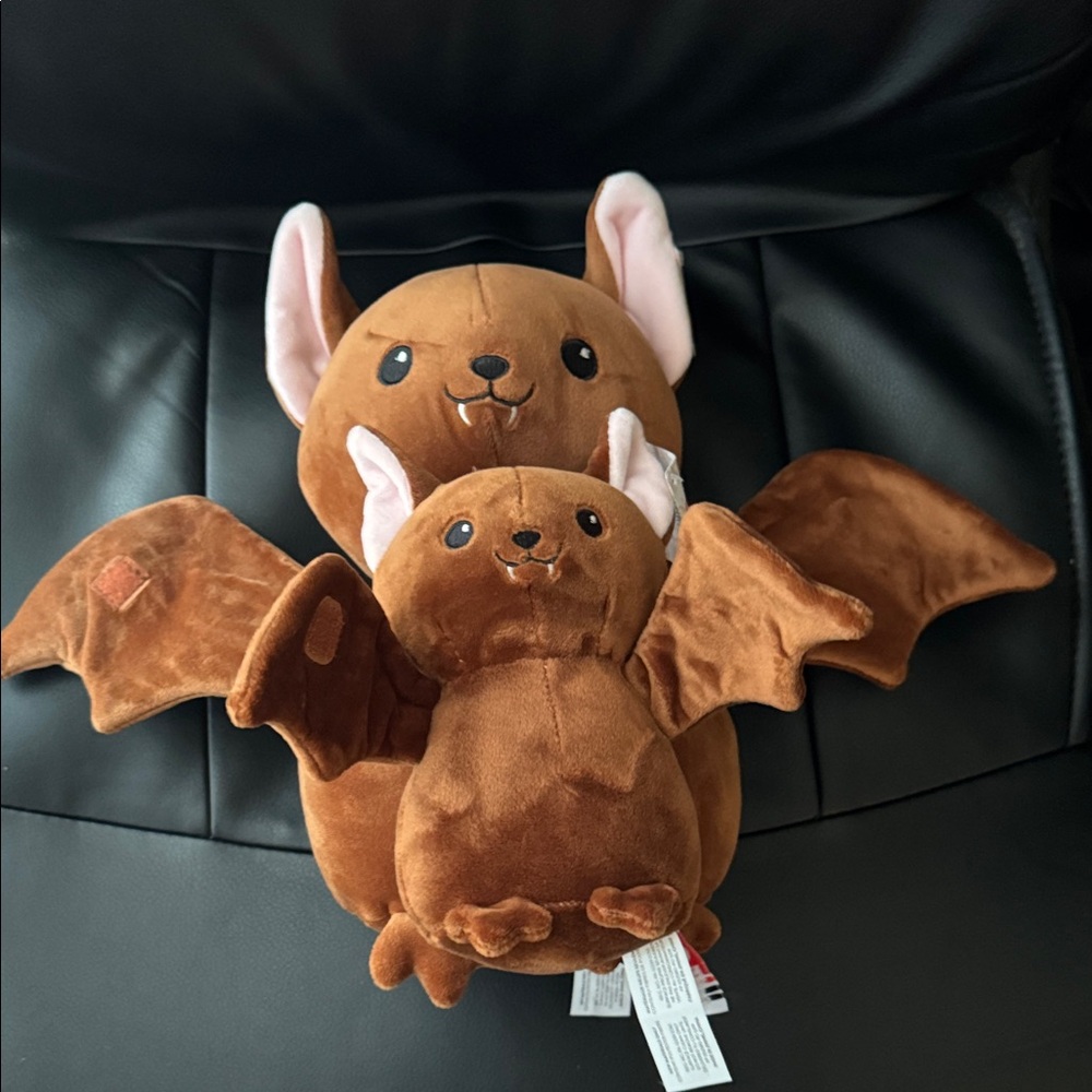 Fiesta Brown Plush Bat - Mommy and Baby Bat